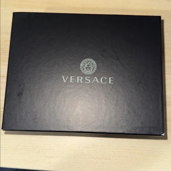 Versace wallet, small - black, khaki, gold